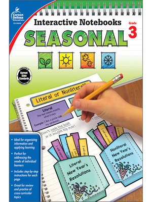 cover image of Interactive Notebooks Seasonal, Grade 3